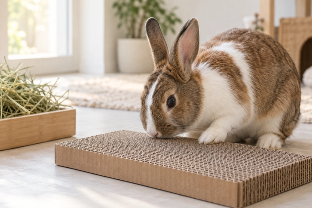 Can Rabbits Use Corrugated Cardboard Cat Scratchers?