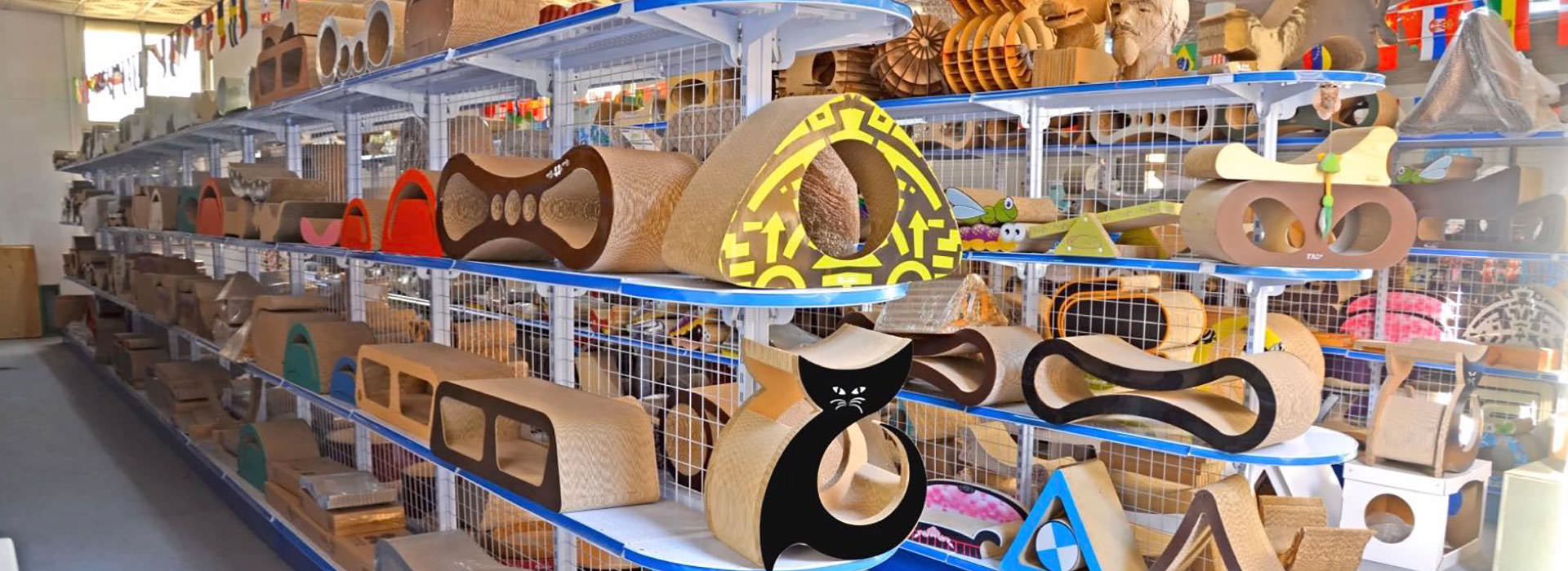 How to Build a Cardboard Cat Scratcher Product Assortment