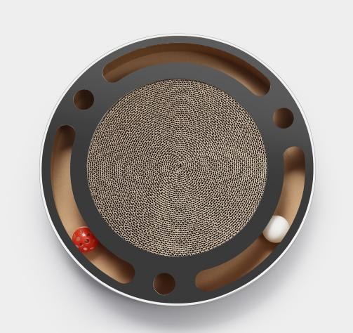 Interactive cat scratcher