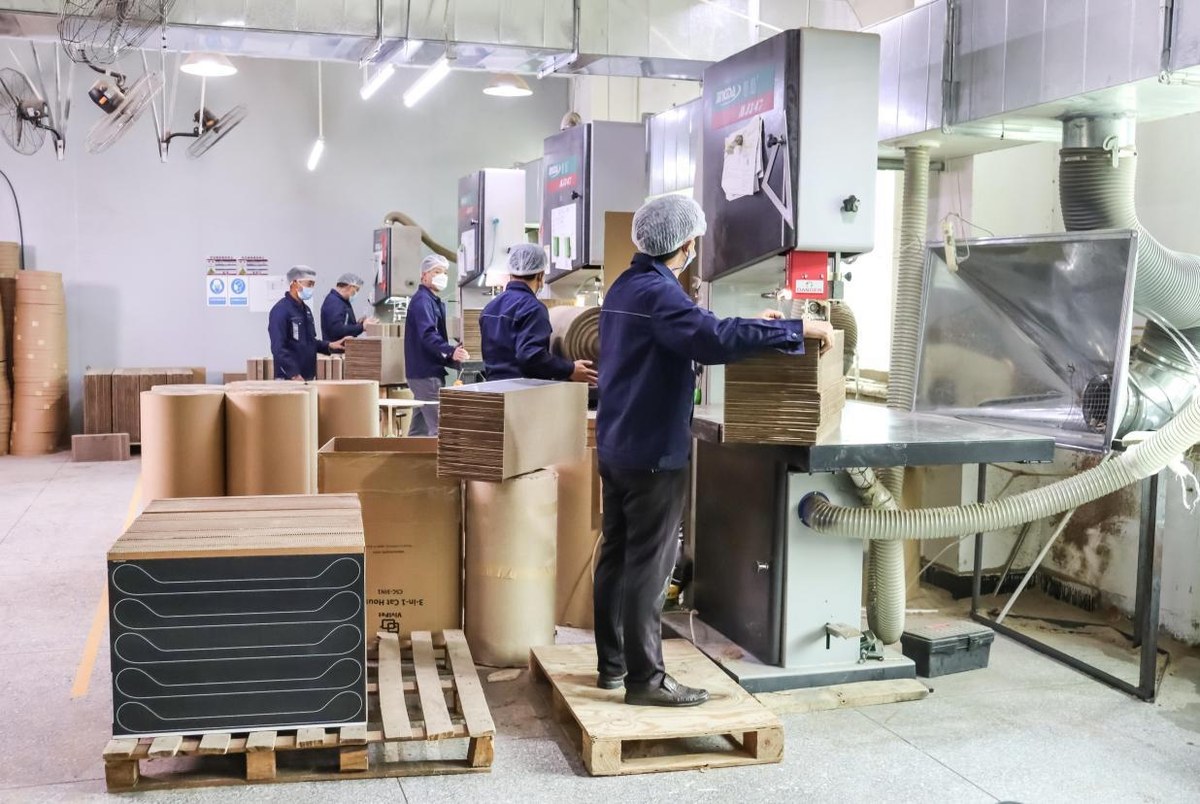 Cat scratcher production workshop