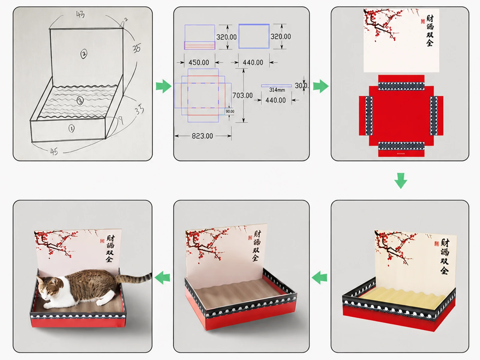 Custom cat scratcher concept design