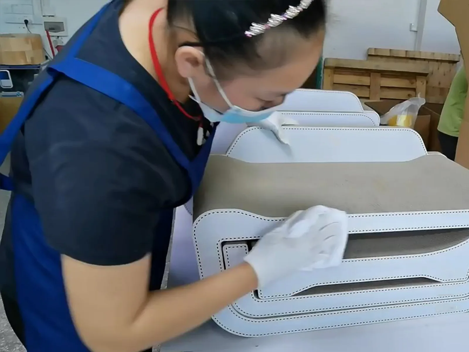 Surface treatment for finished cardboard scratchers