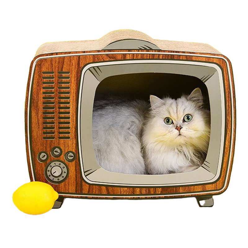 FobPet TV Cat Scratcher House