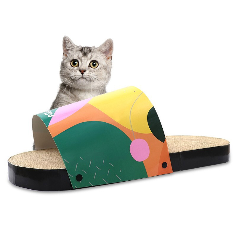 Slipper Cardboard Cat Bed Scratcher