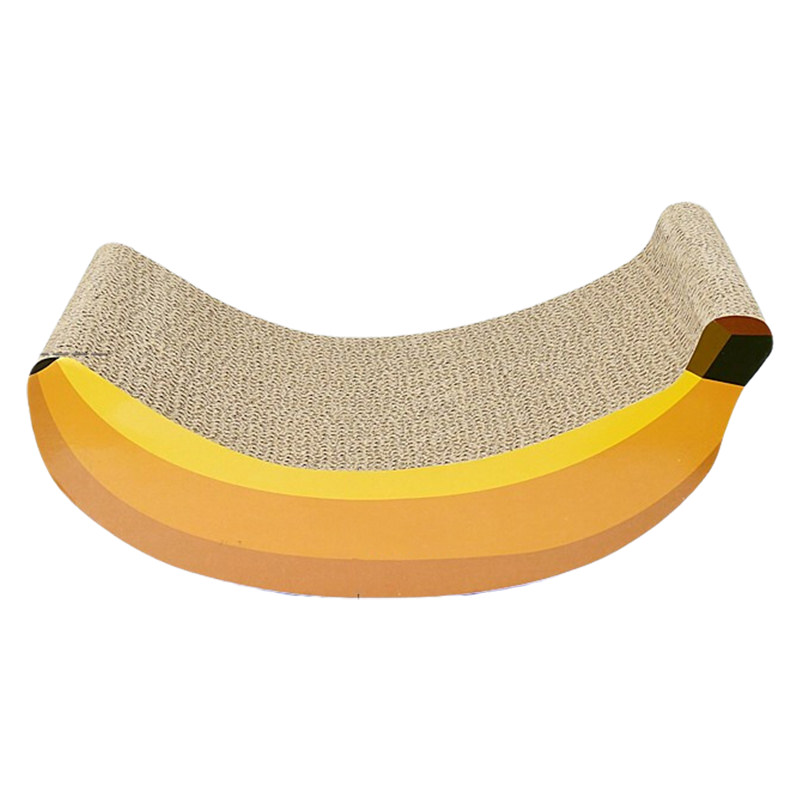 Banana Designed Cardboard Cat Scratcher Board