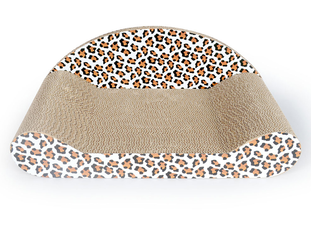 Small Size Cardboard Cat Scratcher Sofa Corrugated Cat Chaise